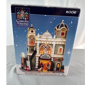 Lemax Carole Towne Christmas Village 2008 Broadhurst‎ St. Firehouse #2
